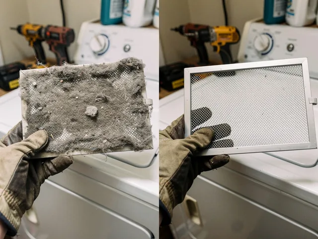 Professional lint trap cleaning by Cromwell Dryer Vent Cleaning in Cromwell