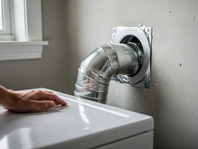 Cromwell Dryer Vent Cleaning expert performing professional dryer vent repair and installation in Cromwell
